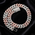 The Alliance rose gold and silver Cuban link