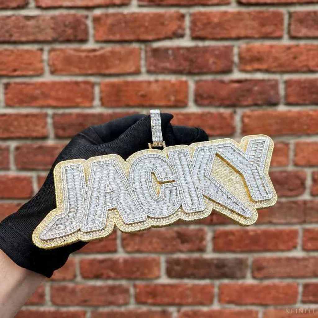The Shout Out custom pendant — JACKY example