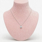 Crown Solitaire moissanite necklace