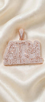 ATM rose gold pendant