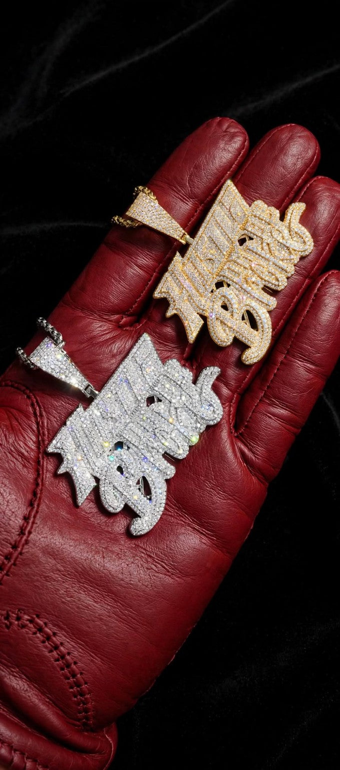 Hustle or Be Broke Iced-Out Necklace