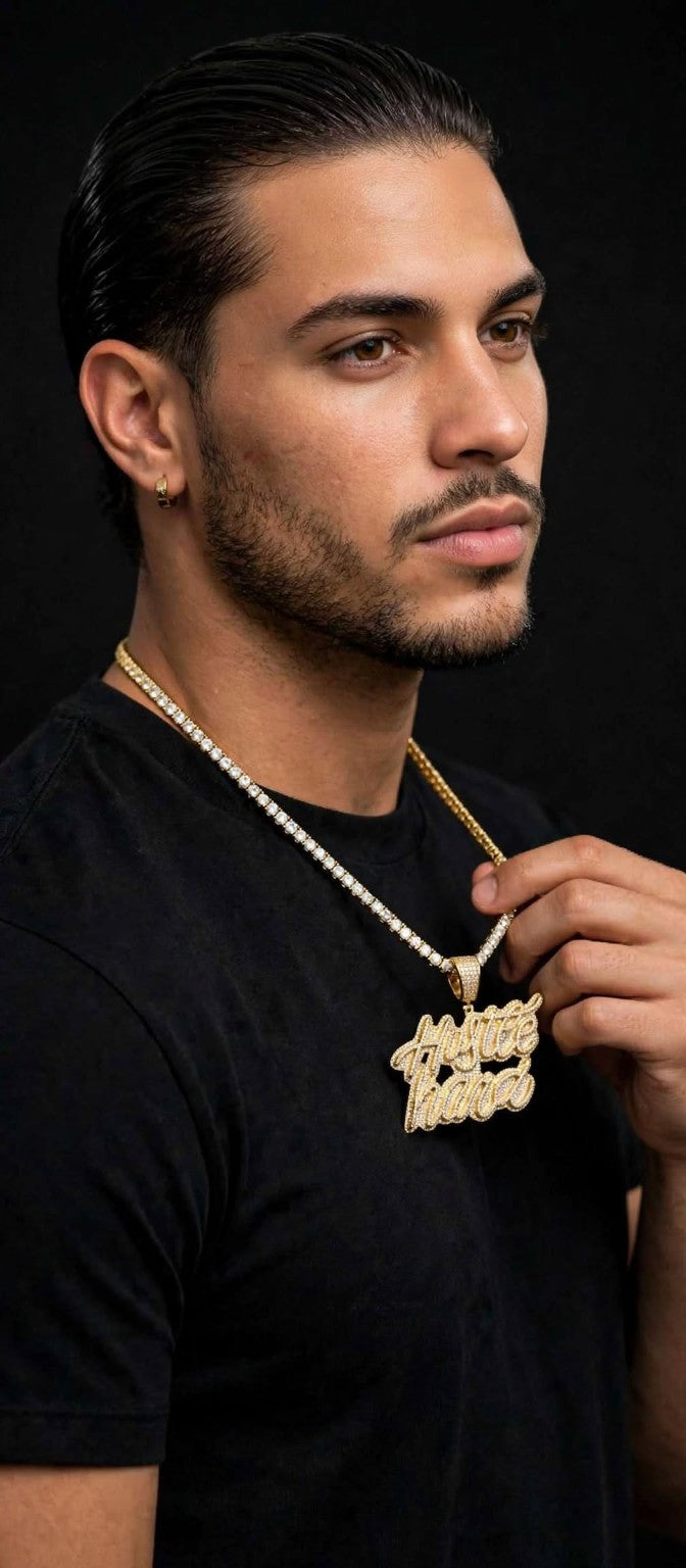 Hustle Hard Iced-Out Necklace