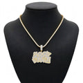 Hood Baby iced pendant necklace