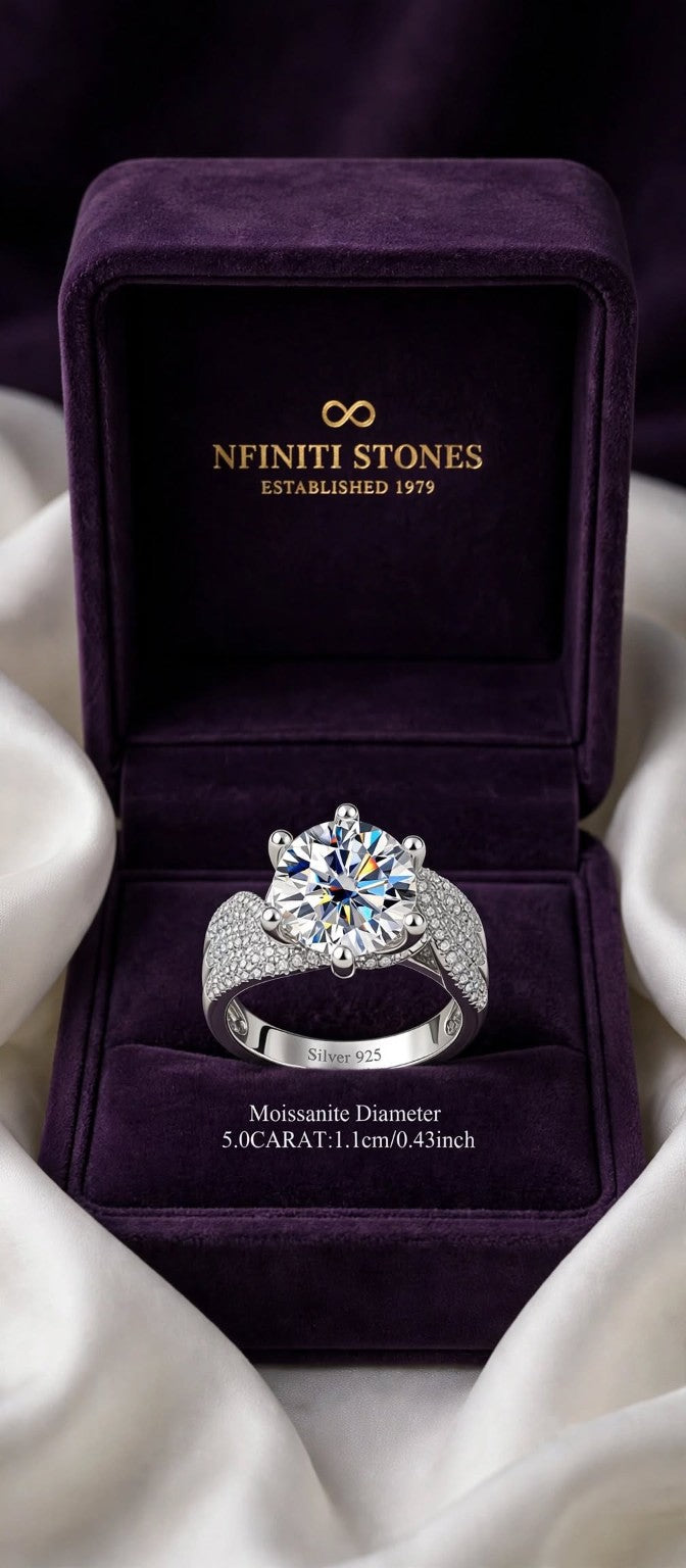 The Eternal Promise — Moissanite Ring
