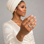 The Autumn Sparkle moissanite ring