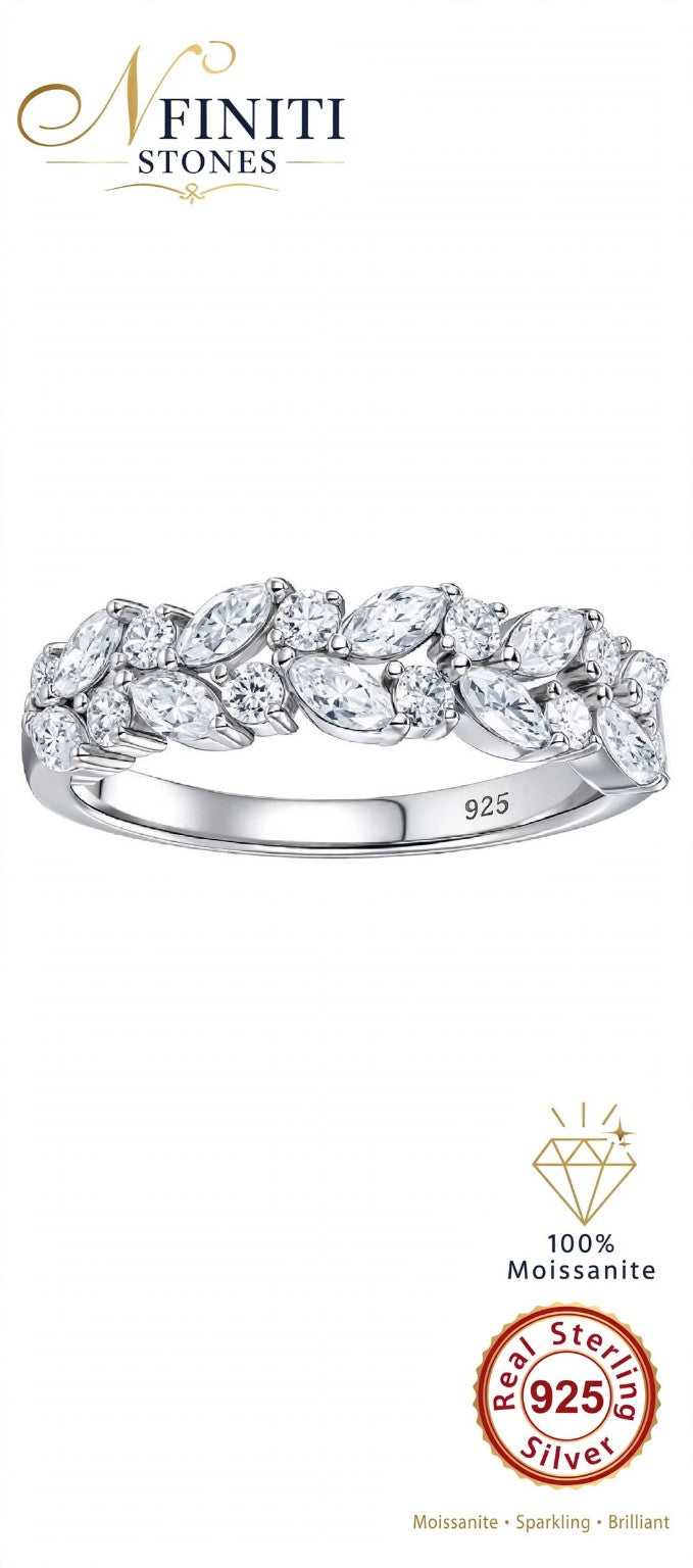 The Autumn Sparkle moissanite ring