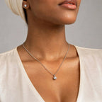 The Timeless Sparkle Collection — Moissanite Necklace & Earrings Set