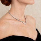 The Diamond Cascade moissanite necklace