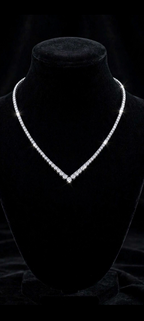 The Diamond Cascade moissanite necklace