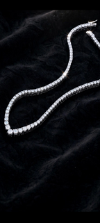 The Diamond Cascade moissanite necklace