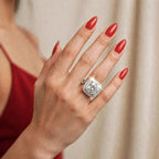 The Royal Radiance moissanite ring