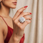 The Royal Radiance moissanite ring