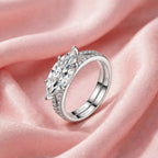 The Marquise Affair — moissanite ring set photo 2