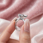 The Marquise Affair — moissanite ring set photo 3