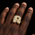 The Campbell Soup — Iced-Out Bubble Letter Ring