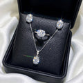 Black presentation box with complete jewelry set