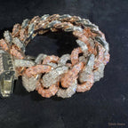 The Crown Collector Rose Gold and Silver link detail