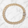 Gold-tone Dynasty Link necklace on marble