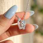 Eternal Heart 2CT moissanite necklace — 9916