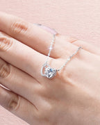 Eternal Heart 2CT moissanite necklace — 9917