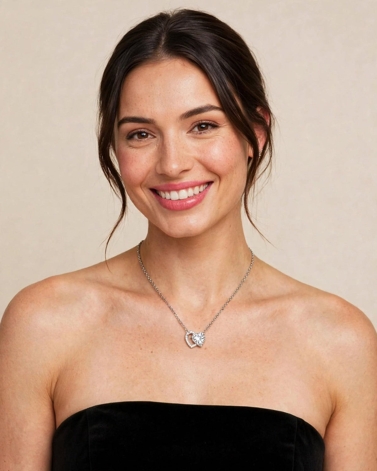 Eternal Heart 2CT moissanite necklace — 9918