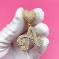 The Heart of the Hustle — Iced-Out Initial Pendant