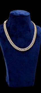 The High Roller 12mm moissanite Cuban link — necklace product photo