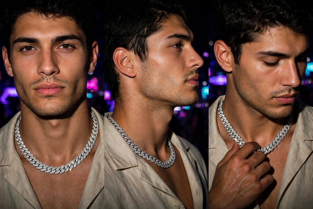 The High Roller Cuban link necklace and bracelet styling — photo 2
