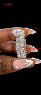 The Infinity Promise pear-cut moissanite bridal set