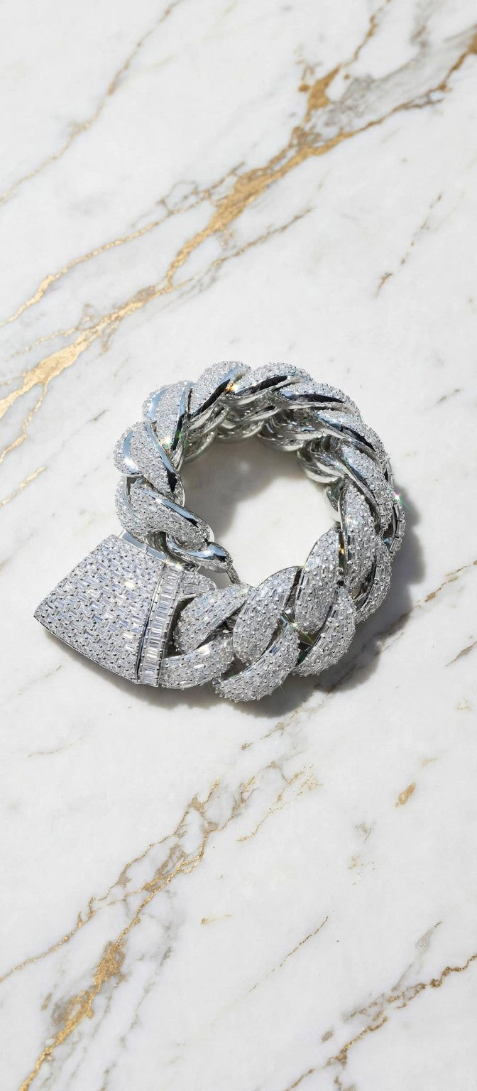 The Kingpin silver bracelet, 7–9 inch