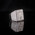 NO INTRODUCTION custom moissanite initial ring photo 1