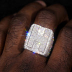NO INTRODUCTION custom moissanite initial ring photo 2