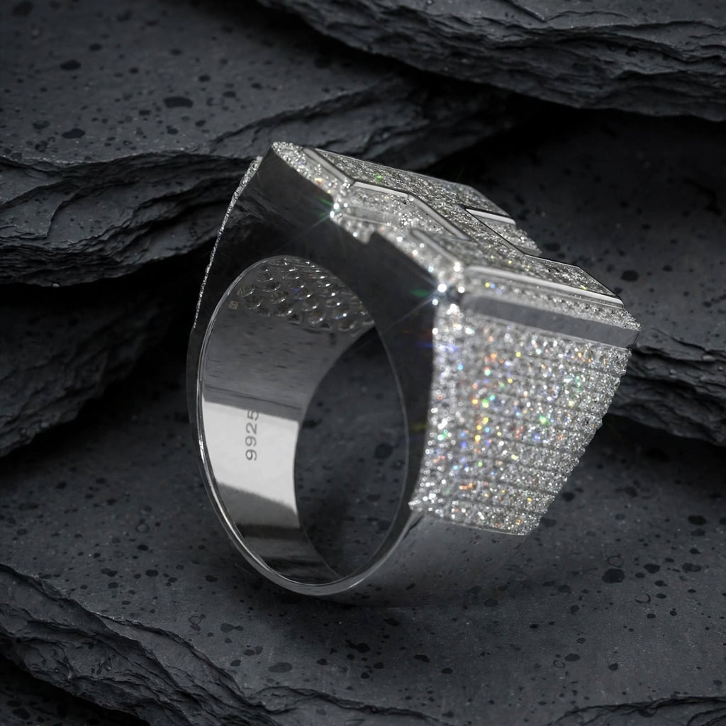 NO INTRODUCTION custom moissanite initial ring photo 3