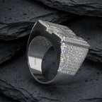 NO INTRODUCTION custom moissanite initial ring photo 3