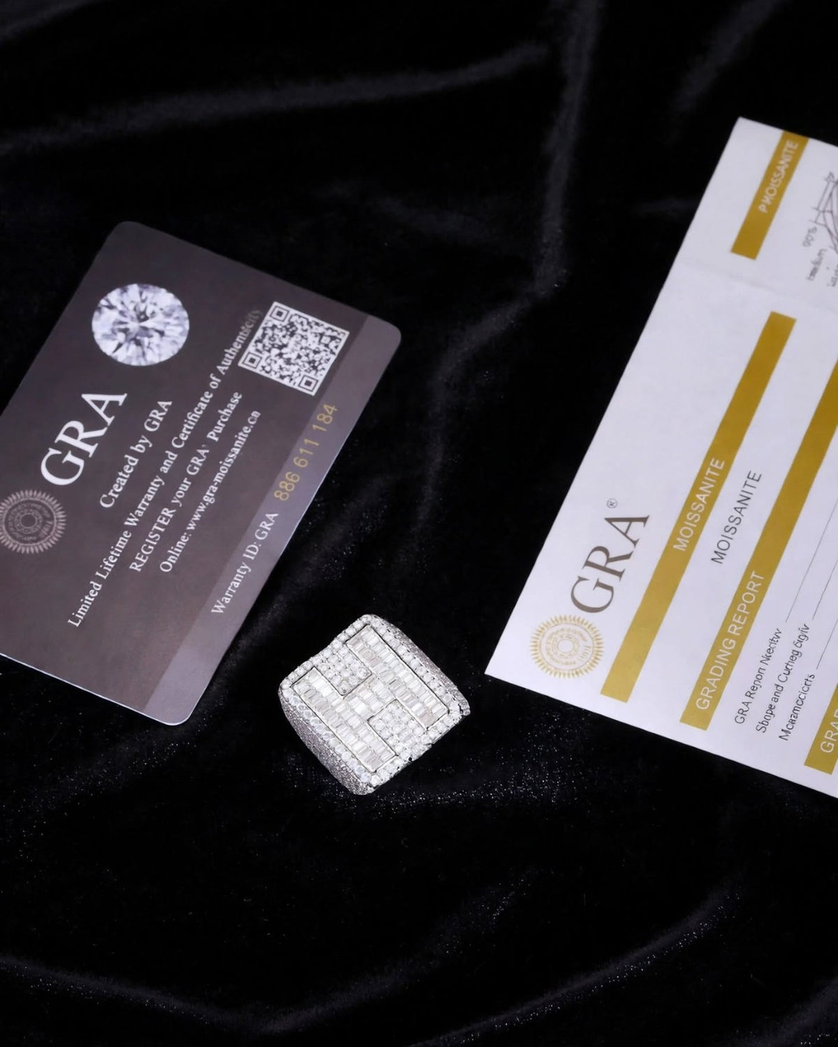 NO INTRODUCTION custom moissanite initial ring photo 5