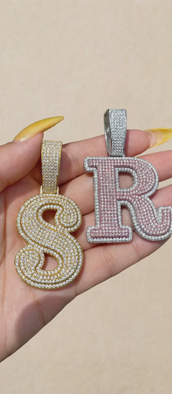 The Frosty Flakes initial pendants product video