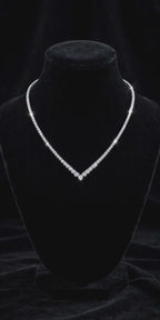 The Diamond Cascade moissanite necklace — product video