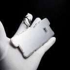 RAIN custom pendant polished back detail