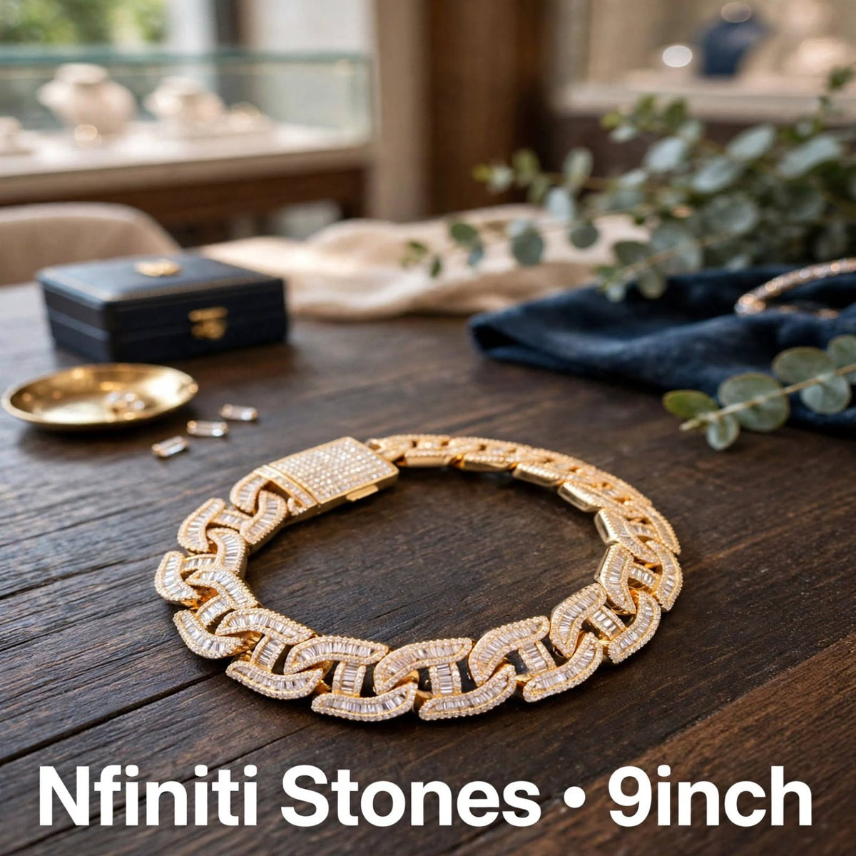 The Royal Affair gold bracelet, 9-inch sample
