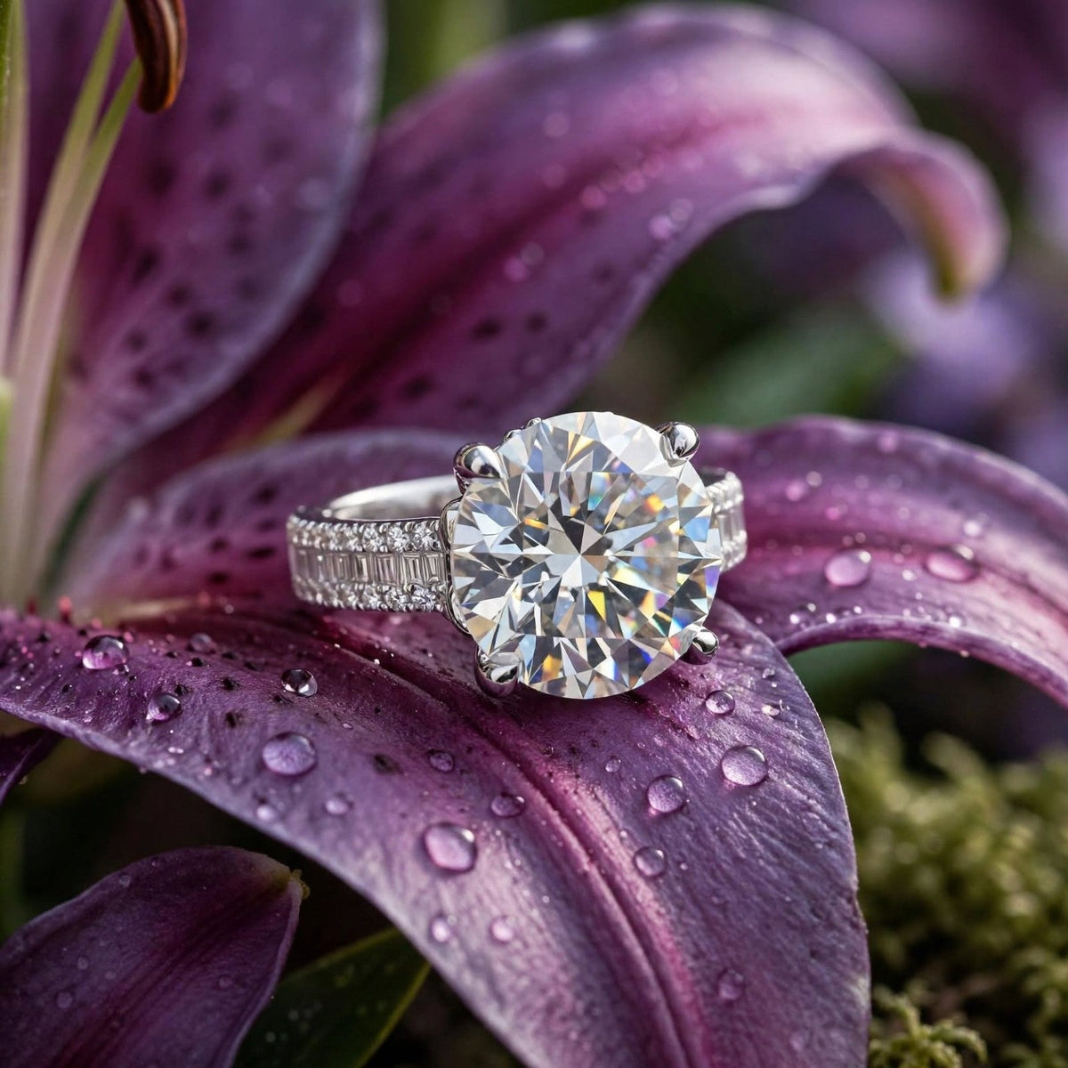 Royal Majesty moissanite ring