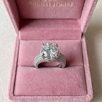 Royal Majesty statement ring in pink Nfiniti Stones jewelry box