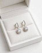 The Silver Empress moissanite necklace and earrings — image 9890