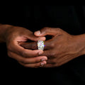 The Tenth Degree 10CT moissanite statement ring view 1