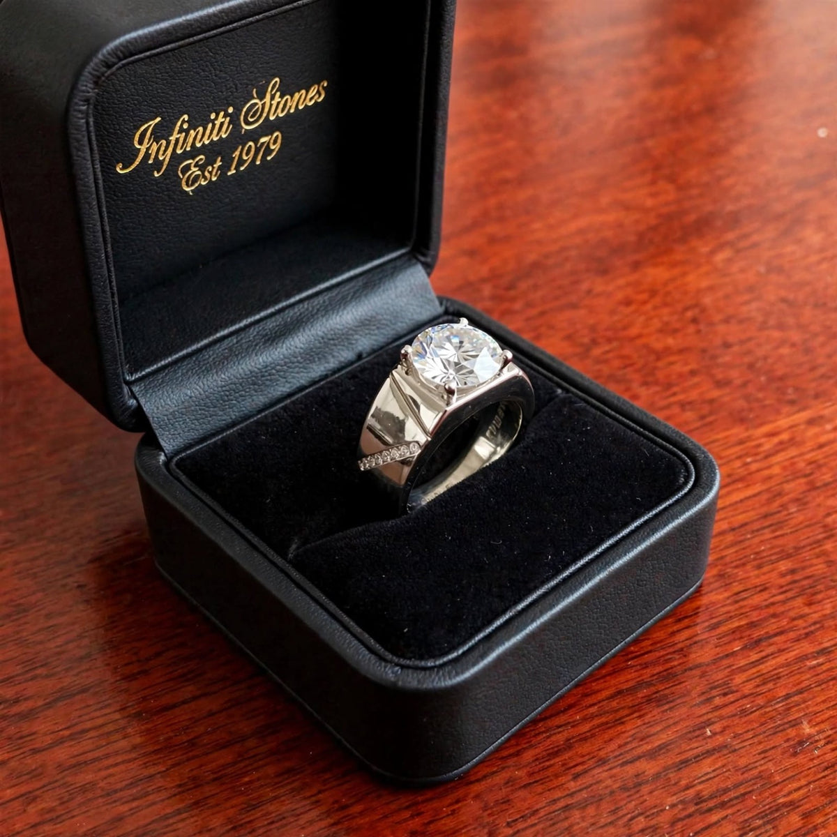 The Tenth Degree 10CT moissanite statement ring view 3