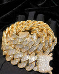 The Don 18mm iced Cuban chain in gold