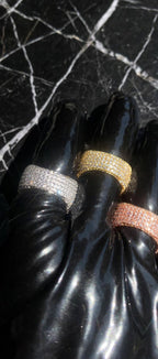 The Introduction full side-view comparison of the Silver, Gold, and Rose Gold finishes