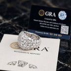 The Unwritten Rule wide multi-row statement ring displayed with GRA paperwork