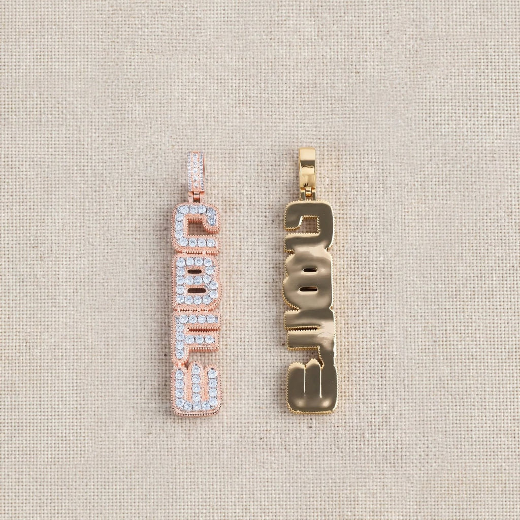 Pendant front and back detail